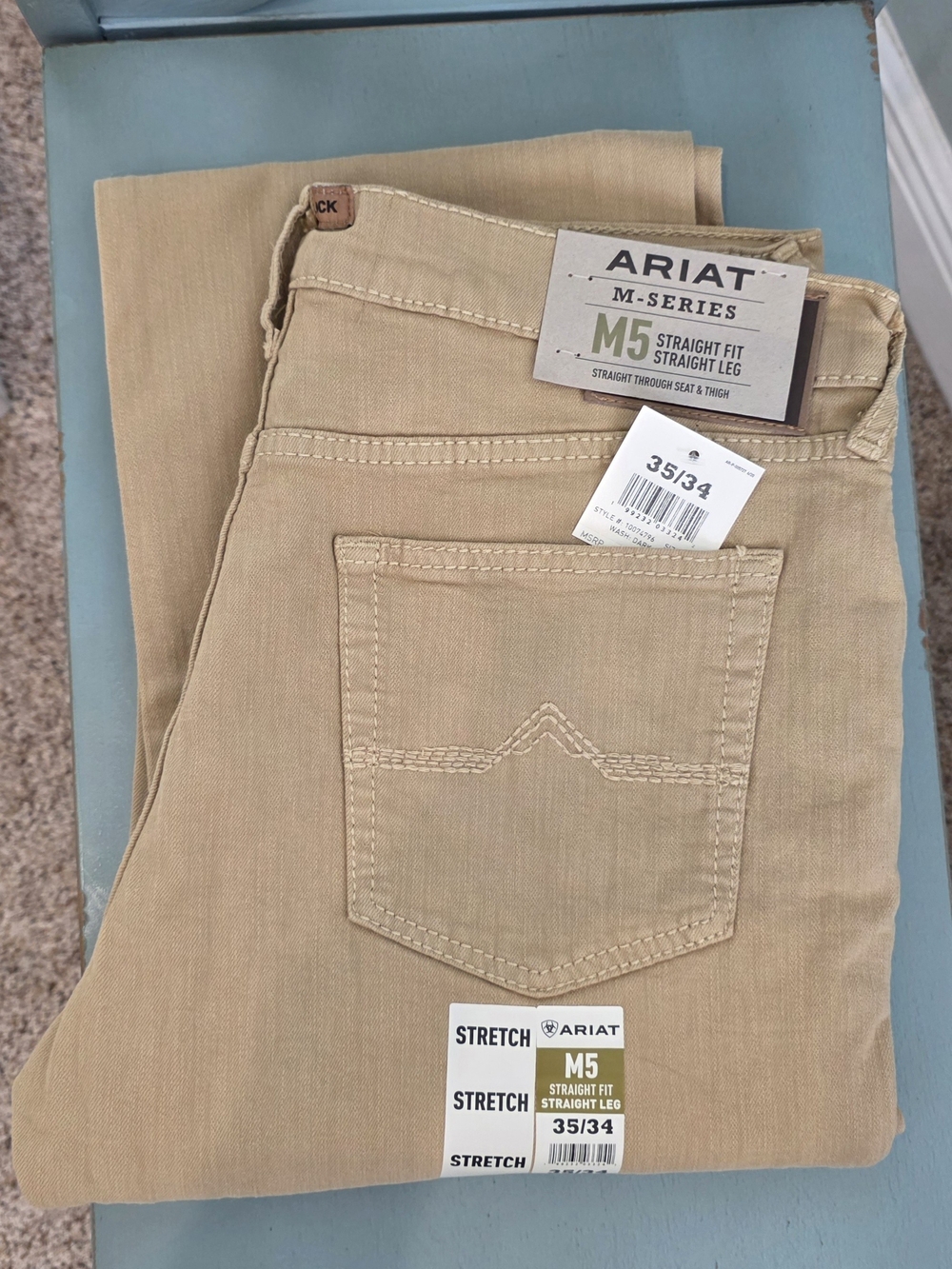 Ariat M5 Straight Fit Men’s Jeans in Khaki